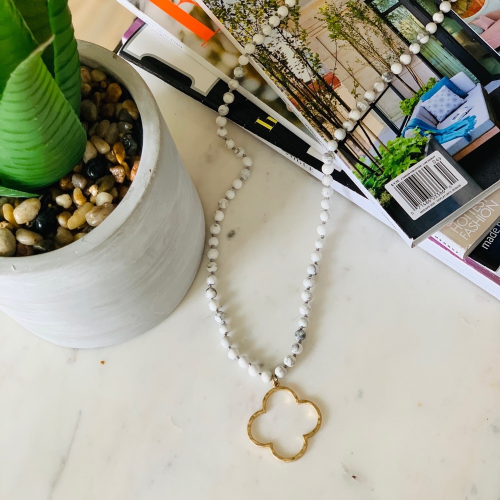 Love stoned bead necklace